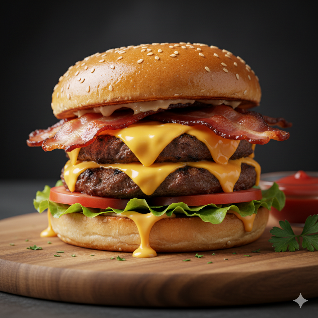 Hamburguesa Doble Queso